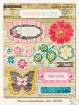 My Minds Eye - Miss Caroline - Dolled Up - Princess Layered Stickers