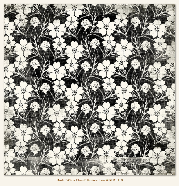 My Minds Eye - Meadowlark - Dusk - "White Floral" Paper