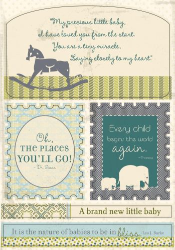 Authentique - Miracle Boy - Excerpts Boy Die Cuts 4x6