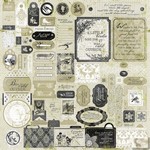 Authentique - Peaceful - Details 12 x 12 Sticker Sheet