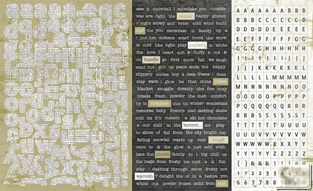 Authentique - Peaceful - Elements 12 x 8 Sticker Sheet