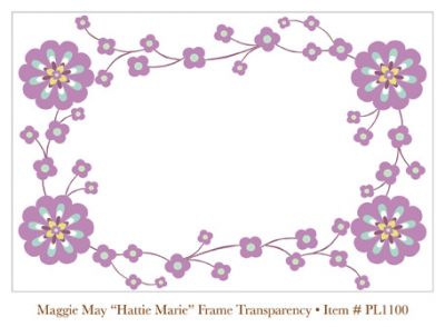 My Minds Eye - Penny Lane - Maggie May - Hattie Marie Frame (transparency)