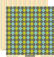 October Afternoon - Report Card - Pattern Paper - Hot Lunch