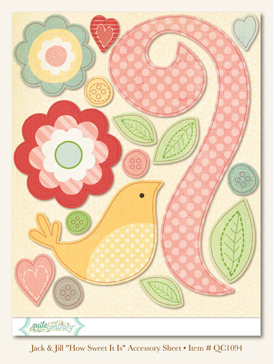 My Minds Eye - Quite Contrary - Jack & Jill  -"How Sweet It Is" Accessory Sheet