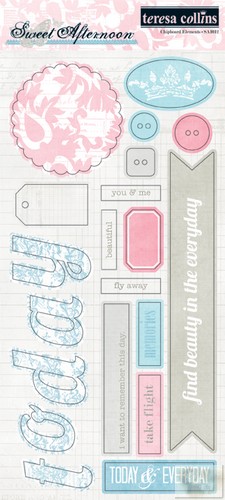 Teresa Collins - Sweet Afternoon - Chipboard Elements