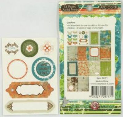 Ruby Rock-it - Summerhouse - ATC Cards x 14