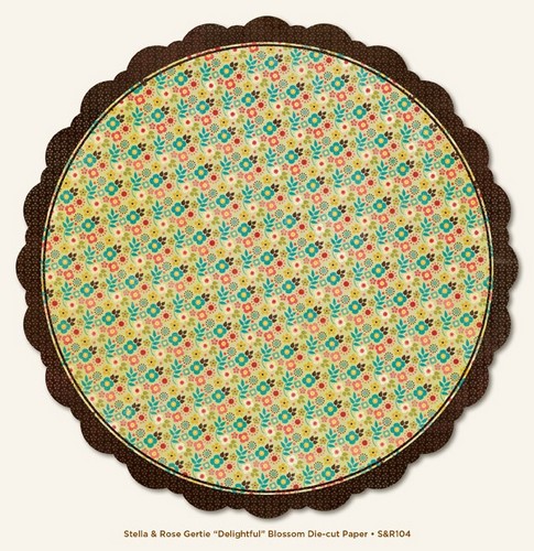 My Minds Eye - Stella and Rose - Gertie - "Delightful" Blossom Die-cut Paper