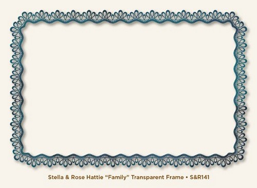 My Minds Eye - Stella and Rose - Hattie - "Family" Transparent Frame