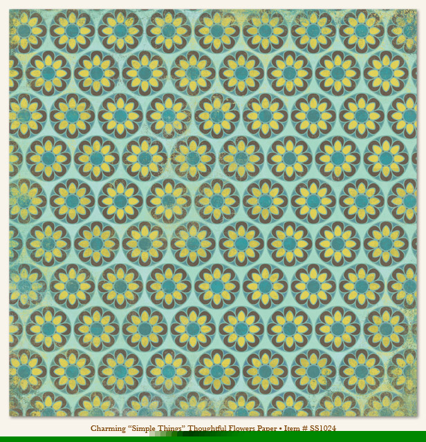 My Minds Eye - So Sophie - Charming - "Simple Things" Thoughtful Flower Paper