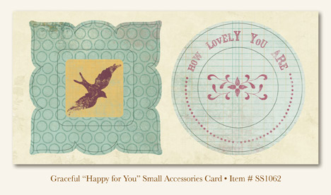 My Minds Eye - So Sophie - Graceful - "Happy for You" Accessories Small Card
