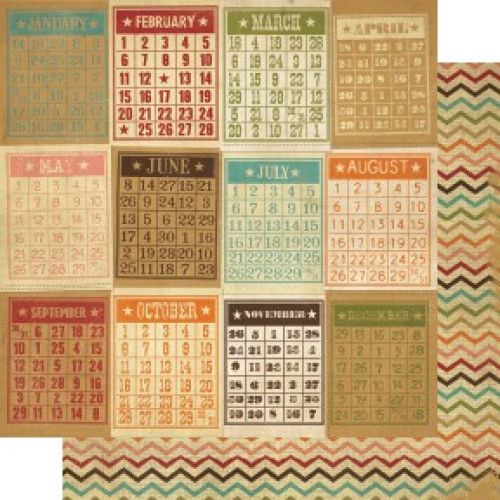 Simple Stories - Year-O-Graphy - Bingo Cards/Chevron