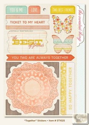 My Minds Eye - The Sweetest Thing - Tangerine - Together Stickers
