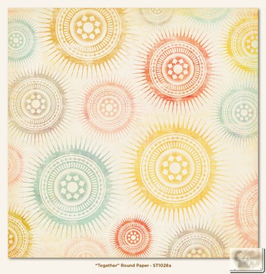 My Minds Eye - The Sweetest Thing - Tangerine - Together Round Paper