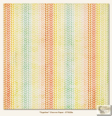 My Minds Eye - The Sweetest Thing - Tangerine - Together Chevron Paper