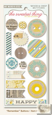 My Minds Eye - The Sweetest Thing - Bluebell - Remember Buttons