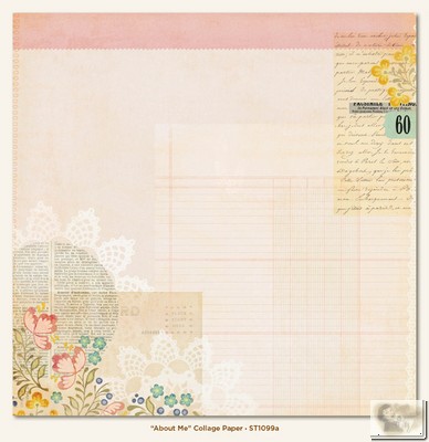 My Minds Eye - The Sweetest Thing - Lavender - About Me Collage Paper