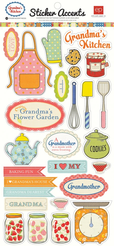 Echo Park - EP Mini Themes - Grandma's Kitchen Sticker
