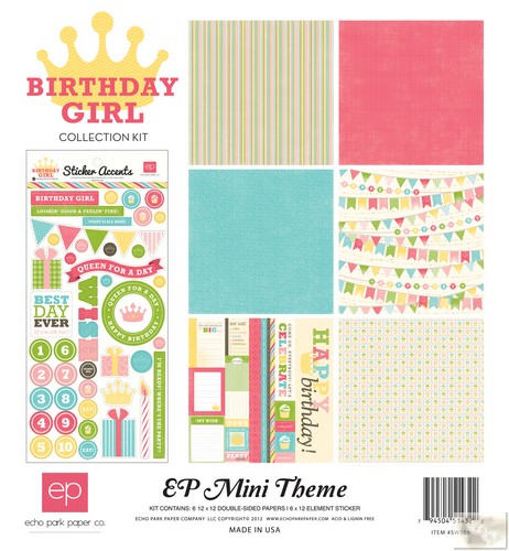 Echo Park - EP Mini Themes - Birthday Girl Collection Kit