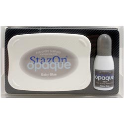 Tsukineko - Staz On - Opaque Baby Blue ink pad