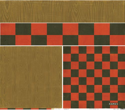 Crate Paper - Toy Box - Games 12x12 Double Sided Patterned Paper