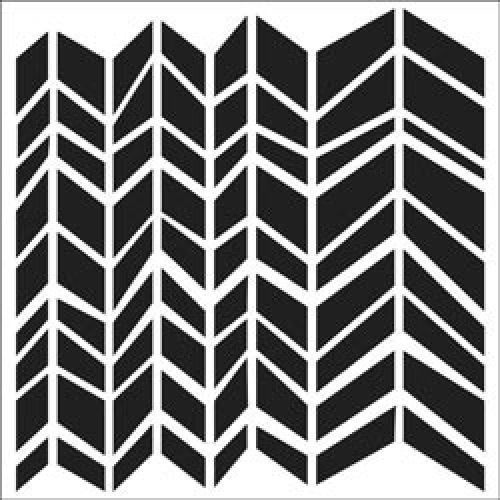 The Crafters Workshop - 12 x 12 Template - Chunky Chevron