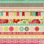 Echo Park - This and That Graceful - Border Strips Patterned Paper