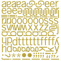 Basic Grey - Wisteria - Sweets Mini Mono Stickers