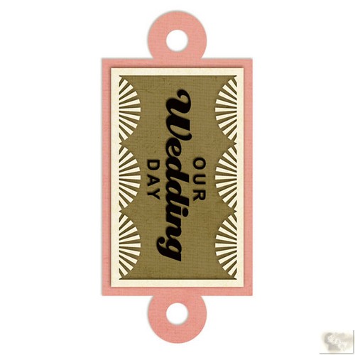 We R Memory Keepers - Embossed Tags Our Wedding Day