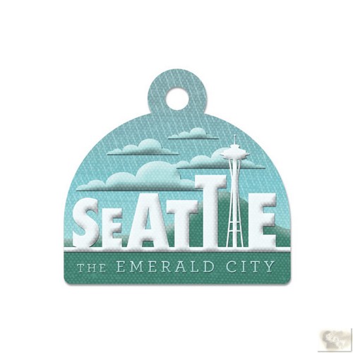 We R Memory Keepers - Destination Die Cut Embossed. Tags - Seattle