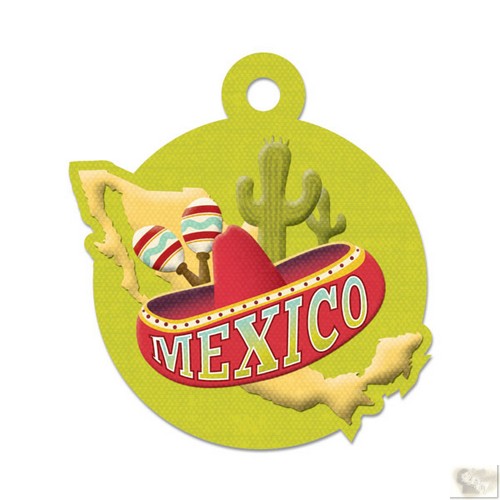 We R Memory Keepers - Destination Die Cut Embossed. Tags - Mexico