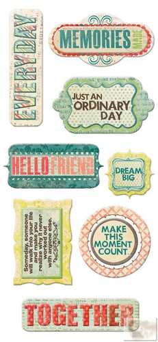 We R Memory Keepers - Anthologie - Layered Chipboard Words