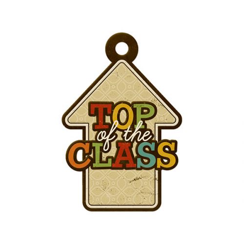 We R Memory Keepers - Hall Pass - Die Cut Tag - Top of Class