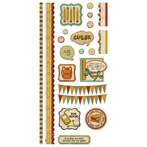 We R Memory Keepers - Hall Pass - Embossible Designs - Stickers