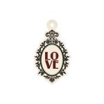 We R Memory Keepers - Antique Chic - Die Cut Tag - Love