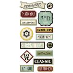 We R Memory Keepers - Antique Chic - Layered Chipboard Words