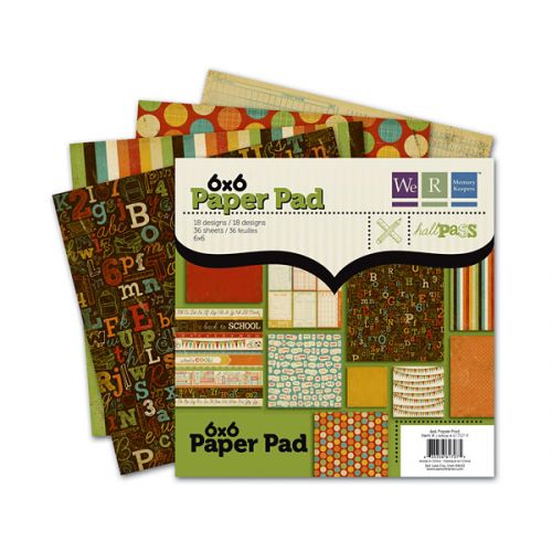 We R Memory Keepers - Hall Pass - 6x6 Paper Pad