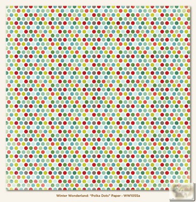 My Minds Eye - Winter Wonderland - Polka Dots Paper