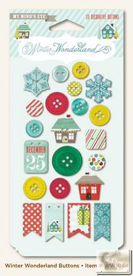 My Minds Eye - Winter Wonderland - Decorative Buttons